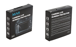 MAS Kamera LCD Schutzglas VErpackung